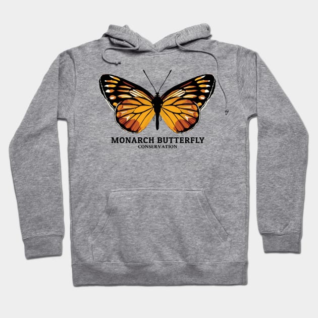 Monarch Butterfly Hoodie by KewaleeTee